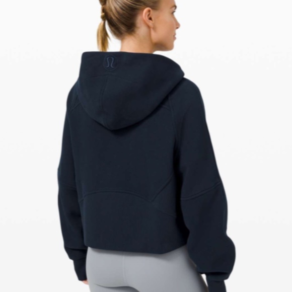 Lululemon Oversized Full Zip Scuba Hoodie Navy XS/S - Picture 3 of 3